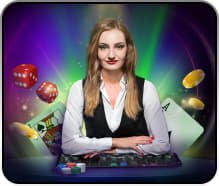 Live Dealer table streamed on doraslot login mobile with video feed and betting controls